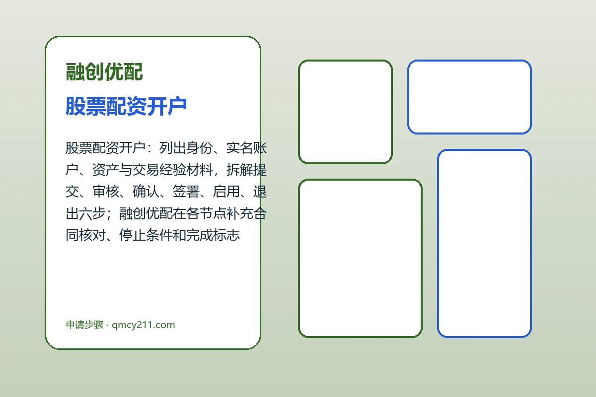 融创优配配资服务办理流程示意